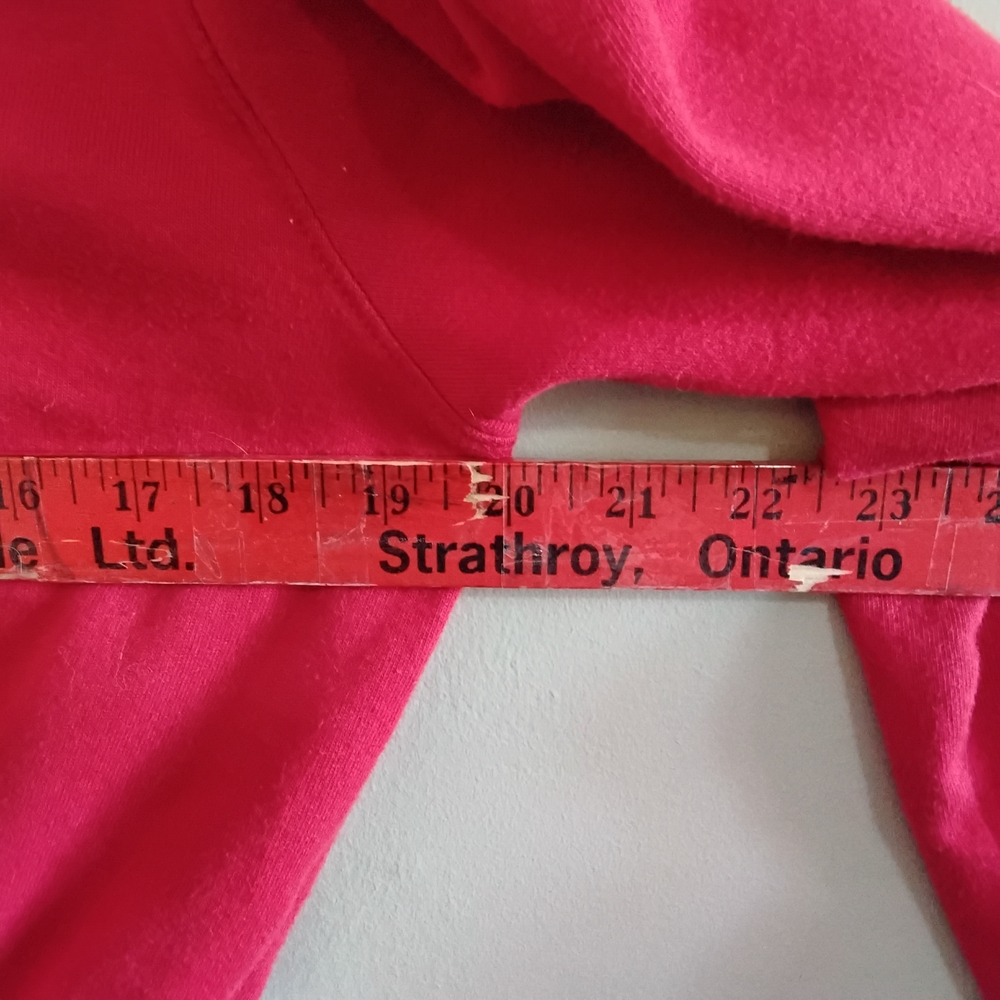 Vintage Tommy Hilfiger Red Cropped V-Neck French Terry Long Sleeve – Medium EUC - Picture 14 of 16